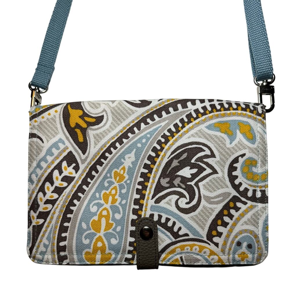 Thirty-One Double Up Crossbody Bag Parisian Garden Paisley